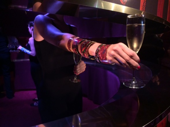 Bracelets and Champagne at Hermes, photo by Sean Rocha